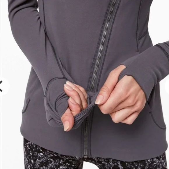 Lululemon Jacket Moonwalk Purple Gray Fitted Hoodie - Picture 2 of 16